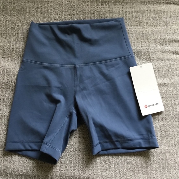 lululemon athletica Slate Blue Bike Shorts - Picture 1 of 6
